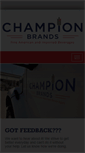 Mobile Screenshot of championbrands.net