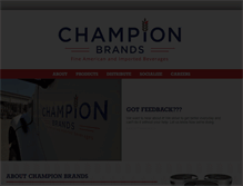 Tablet Screenshot of championbrands.net